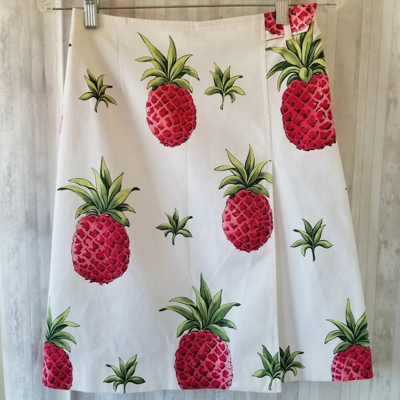 Talbots Dresses & Skirts - Talbots Pineapple A-Line Stretch Skirt Front Slit